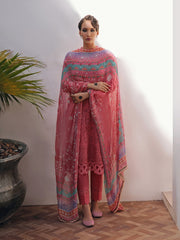 NUREH Bazaar Embroidered Chikankari Lawn Unstitched 3Piece Suit NDS-83