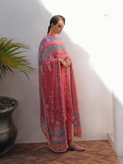 NUREH Bazaar Embroidered Chikankari Lawn Unstitched 3Piece Suit NDS-83
