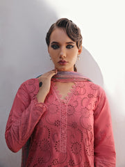 NUREH Bazaar Embroidered Chikankari Lawn Unstitched 3Piece Suit NDS-83