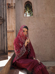 NUREH Bazaar Embroidered Chikankari Lawn Unstitched 3Piece Suit NDS-80