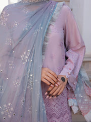 NUREH Bazaar Embroidered Chikankari Lawn Unstitched 3Piece Suit NDS-84