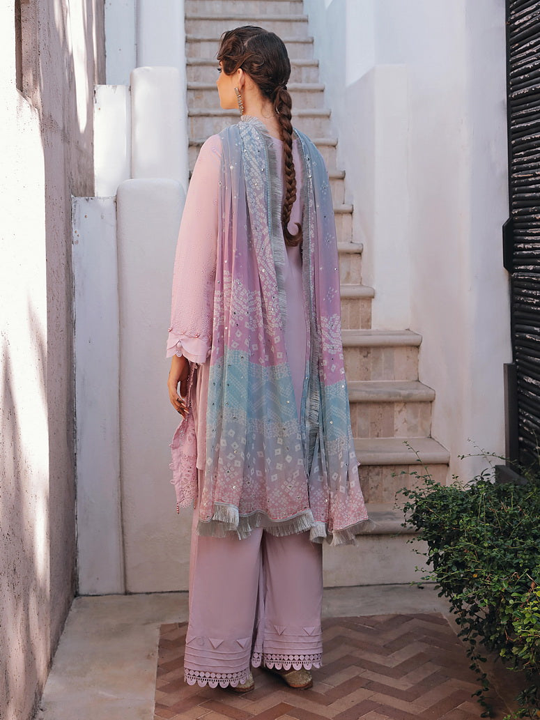 NUREH Bazaar Embroidered Chikankari Lawn Unstitched 3Piece Suit NDS-84