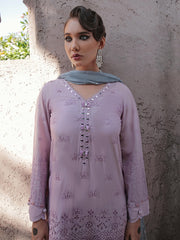 NUREH Bazaar Embroidered Chikankari Lawn Unstitched 3Piece Suit NDS-84