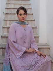 NUREH Bazaar Embroidered Chikankari Lawn Unstitched 3Piece Suit NDS-84