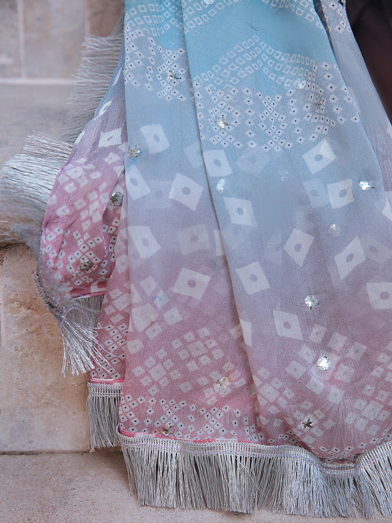 NUREH Bazaar Embroidered Chikankari Lawn Unstitched 3Piece Suit NDS-84