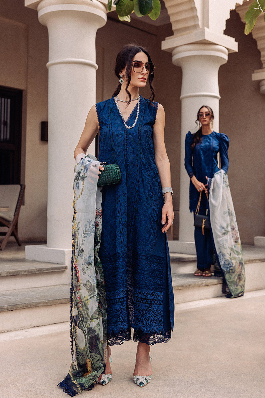 Saira Rizwan Embroidered Luxury Lawn Unstitched 3Pc Suit IRIS SR-08