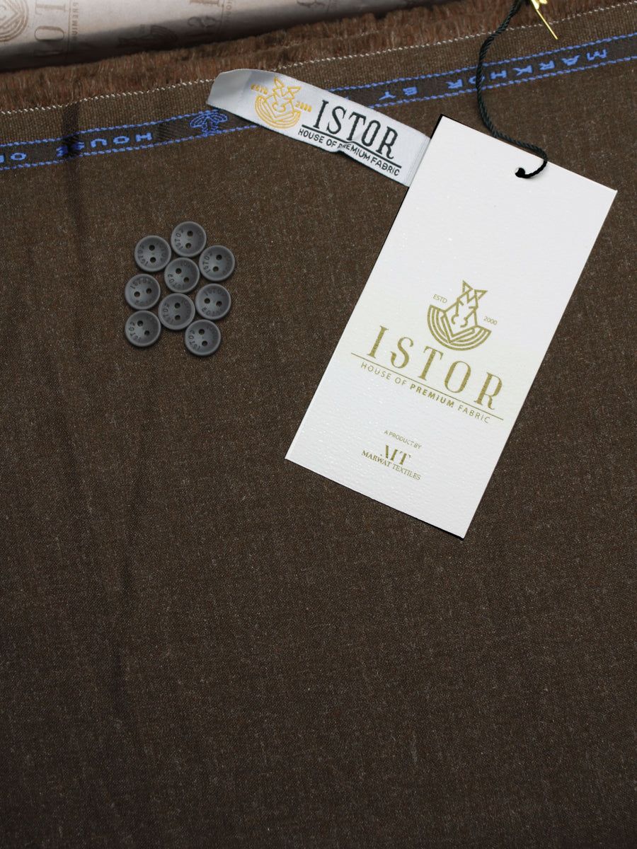 Markhor by ISTOR Men’s Unstitched Winter Blended Suit - Camel