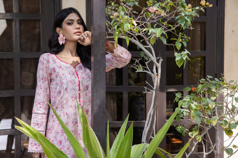 Regalia Identic Separates Unstitched Printed Lawn 2Pc Suit IS2PCV2-15
