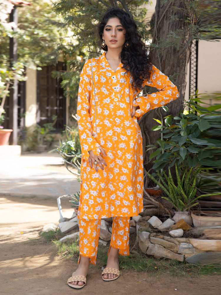 Regalia Identic Separates Unstitched Printed Lawn 2Pc Suit IS2PCV2-05
