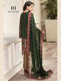 Jazmin Amerrati Luxury Chiffon 2020 Embroidered 3Pc Suit D-01 Panache - FaisalFabrics.pk