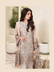 Jazmin Amerrati Luxury Chiffon 2020 Embroidered 3Pc Suit D-03 Arezu - FaisalFabrics.pk