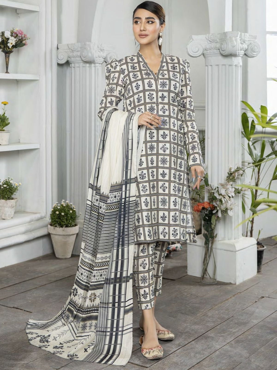 Raiza By Johra Digital Printed Lawn Unstitched 3 Piece Suit JH-380