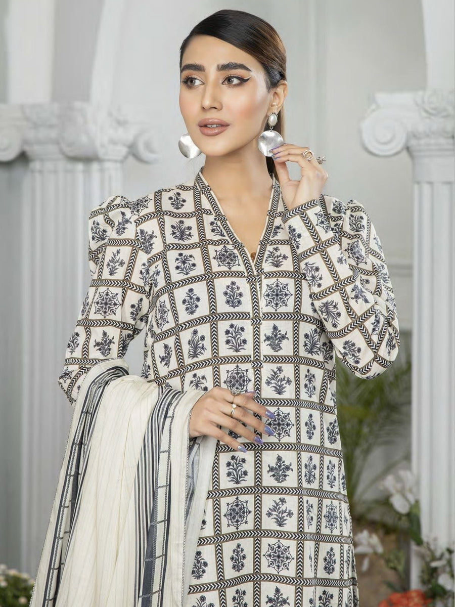 Raiza By Johra Digital Printed Lawn Unstitched 3 Piece Suit JH-380