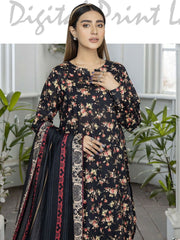 Raiza By Johra Digital Printed Lawn Unstitched 3 Piece Suit JH-381