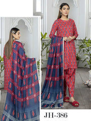 Raiza By Johra Digital Printed Lawn Unstitched 3 Piece Suit JH-386