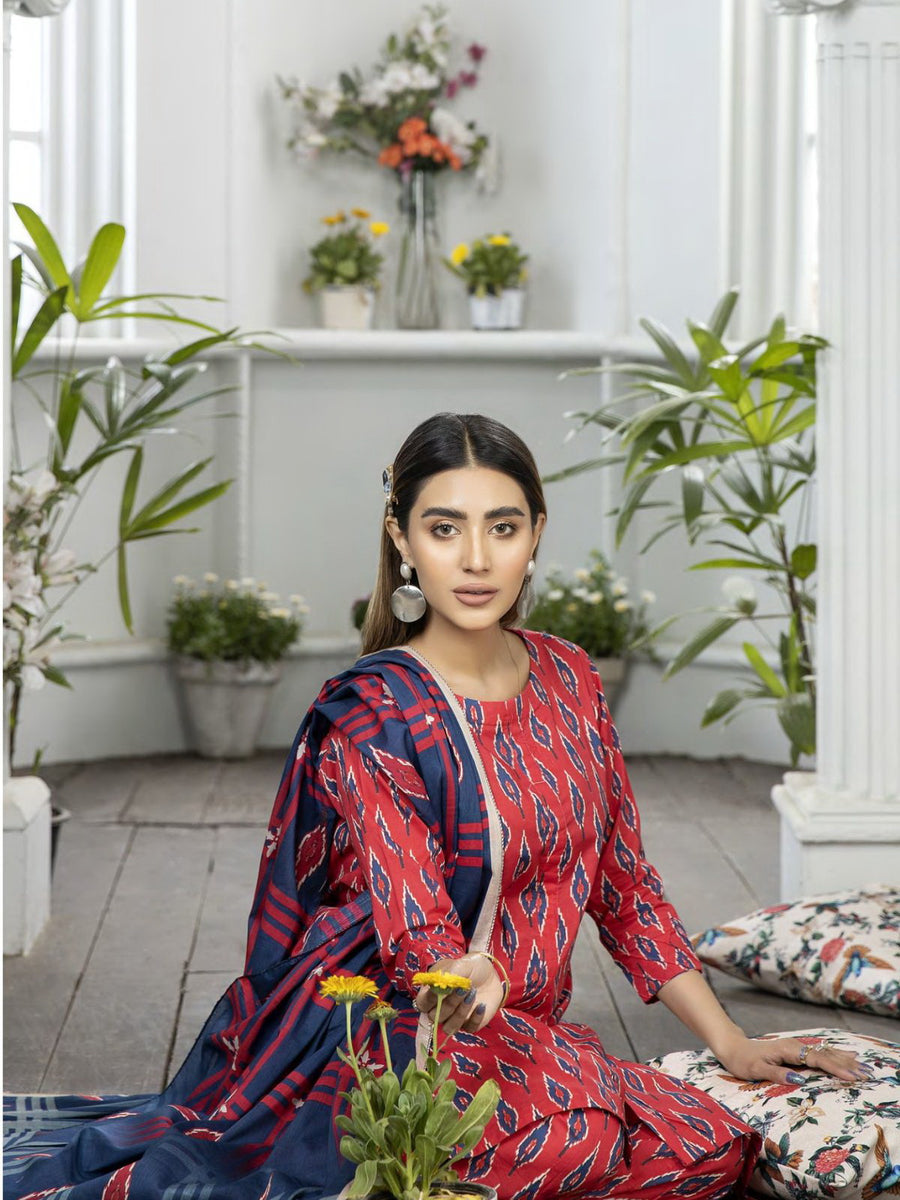 Raiza By Johra Digital Printed Lawn Unstitched 3 Piece Suit JH-386
