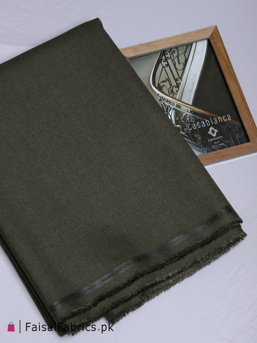 River by JNG Fabrics Blended Men's Kameez Shalwar for Winter R-02 - FaisalFabrics.pk
