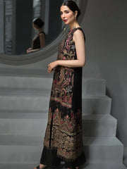 Jazmin Embroidered Chiffon 3Pc Suit D-07 Reine De Nuit Luxury Collection - FaisalFabrics.pk