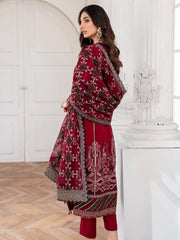 Jazmin Mahpare Embroidered Luxury Chiffon 3 Piece Suit 06-Arash - FaisalFabrics.pk