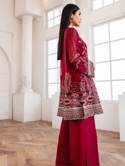 Jazmin Mahpare Embroidered Luxury Chiffon 3 Piece Suit 06-Arash - FaisalFabrics.pk