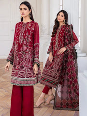 Jazmin Mahpare Embroidered Luxury Chiffon 3 Piece Suit 06-Arash - FaisalFabrics.pk