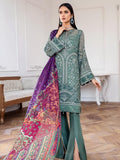 Jazmin Mahpare Embroidered Luxury Chiffon 3 Piece Suit 09-Vasl - FaisalFabrics.pk