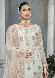 KUNDANKARI Qubool Hai Unstitched Formal Suit K-04 Glamorous Ivory