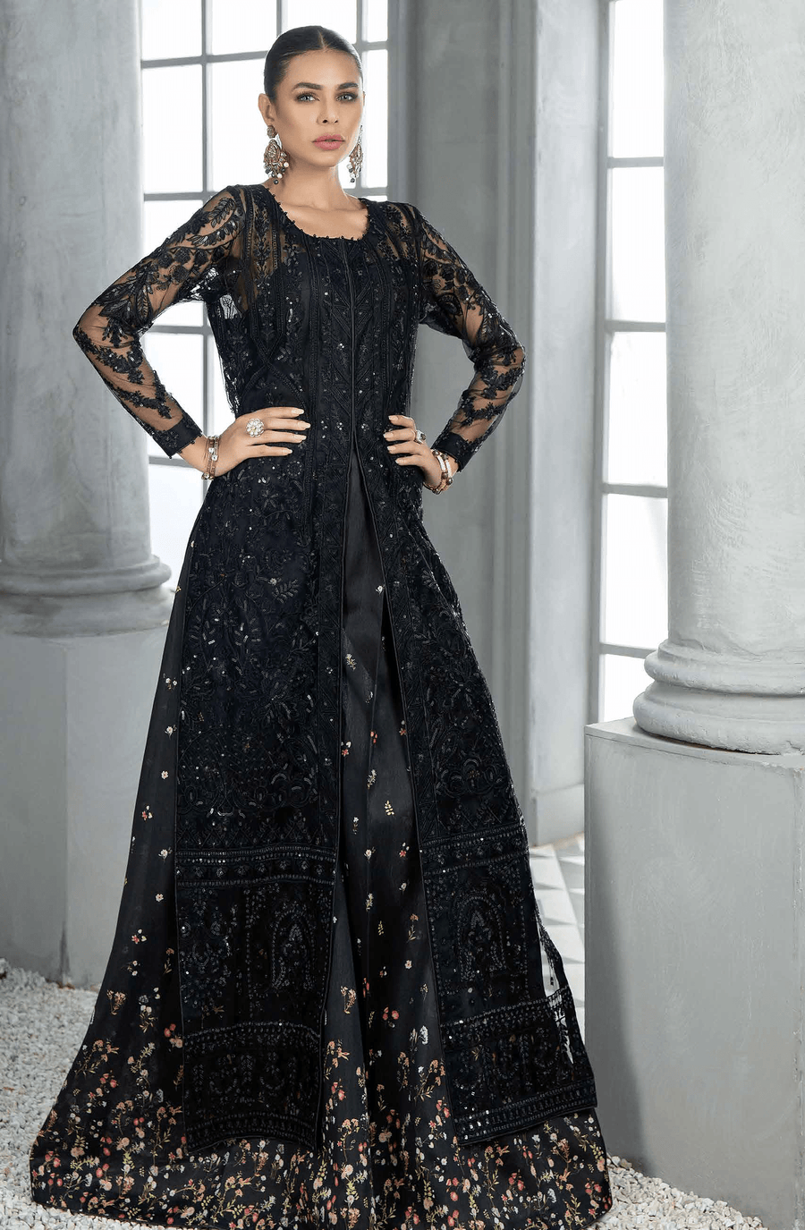KUNDANKARI Qubool Hai Unstitched Formal Suit K-05 Classy Twilight