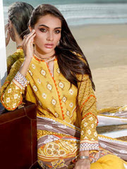 GulAhmed 3Pc Unstitched Digital Printed Khaddar Suit K-117 - FaisalFabrics.pk