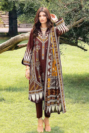 Gul Ahmed Winter Khaddar Unstitched Printed 3Pc Suit K-22039 A