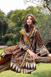 Gul Ahmed Winter Khaddar Unstitched Printed 3Pc Suit K-22039 A