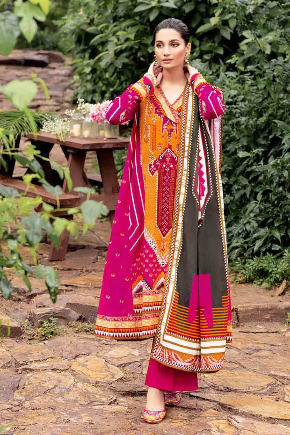 Gul Ahmed Winter Khaddar Unstitched Printed 3Pc Suit K-22040 B Gul Ahmed Winter Khaddar Unstitched Printed 3Pc Suit K-22040 B