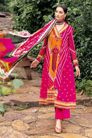 Gul Ahmed Winter Khaddar Unstitched Printed 3Pc Suit K-22040 B