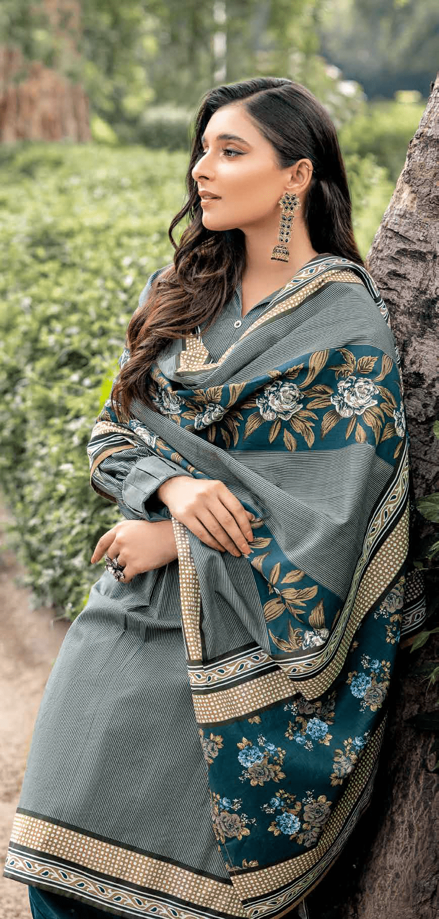 Gul Ahmed Winter Khaddar Unstitched Printed 3Pc Suit K-22044 A