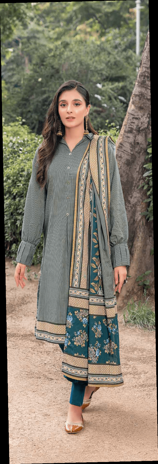 Gul Ahmed Winter Khaddar Unstitched Printed 3Pc Suit K-22044 A