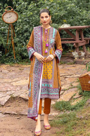 Gul Ahmed Winter Khaddar Unstitched Printed 3Pc Suit K-22059 B