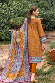 Gul Ahmed Winter Khaddar Unstitched Printed 3Pc Suit K-22059 B