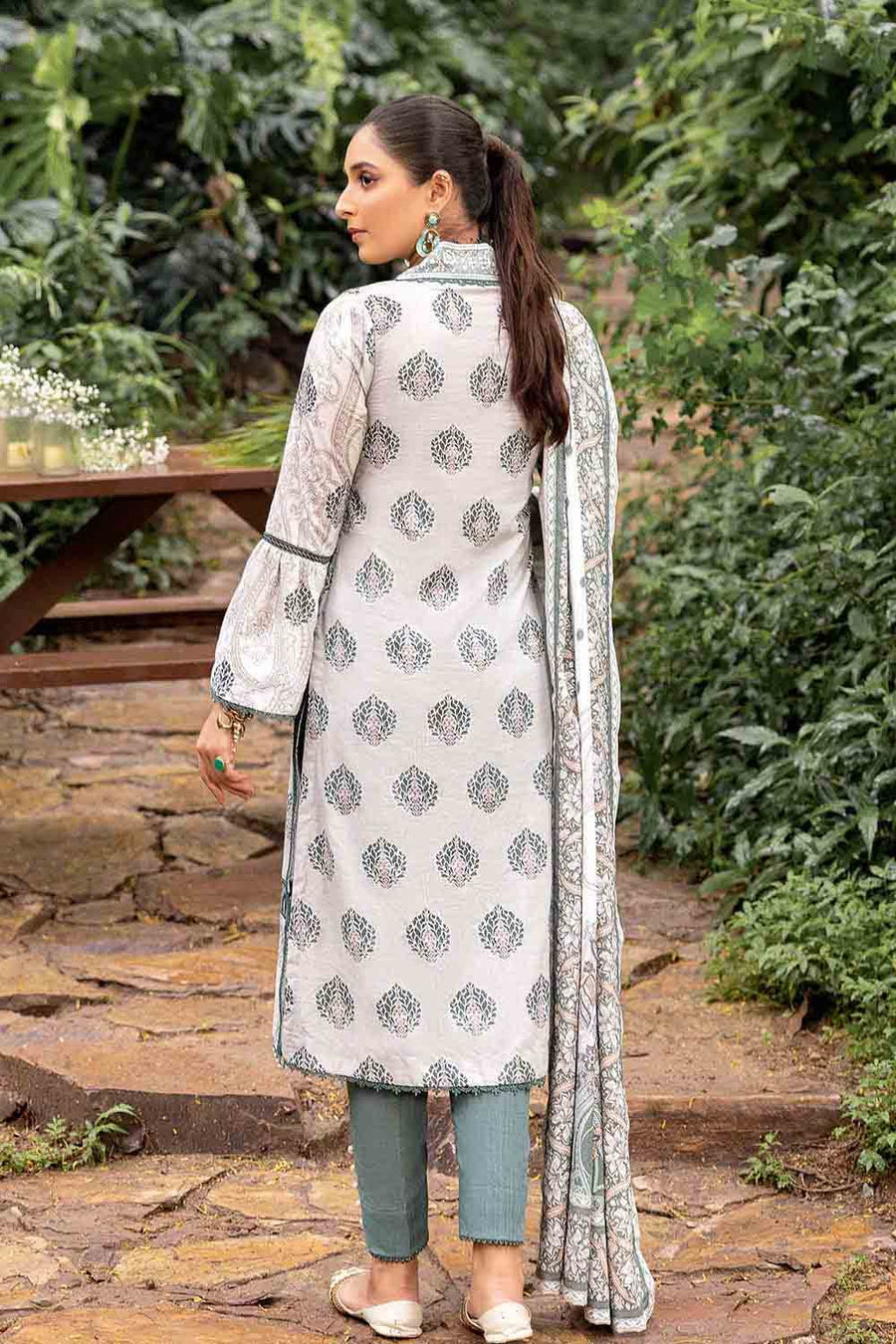 Gul Ahmed Winter Khaddar Unstitched Printed 3Pc Suit K-22060 A