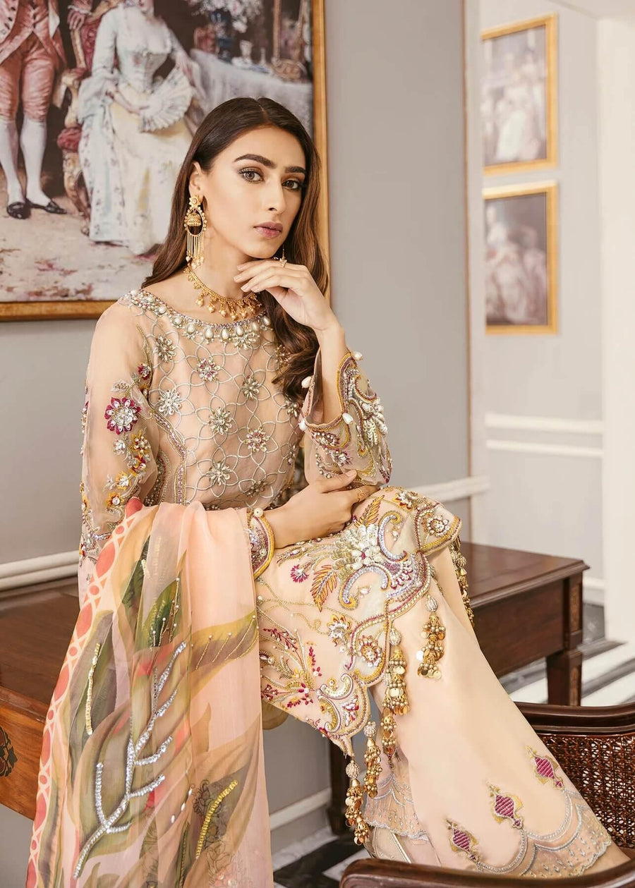 Akbar Aslam Libas e Khas Wedding Collection 3pc Suit AAWC-1332 Villosa - FaisalFabrics.pk