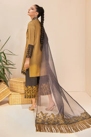 Maria Osama Khan L'Amour Basic Pret 3Pc Satin Suit - KASHISH