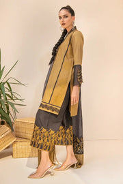 Maria Osama Khan L'Amour Basic Pret 3Pc Satin Suit - KASHISH