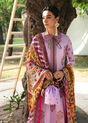 Hussain Rehar Mausam Eid Lawn Unstitched Embroidered 3Pc Suit - KASNI