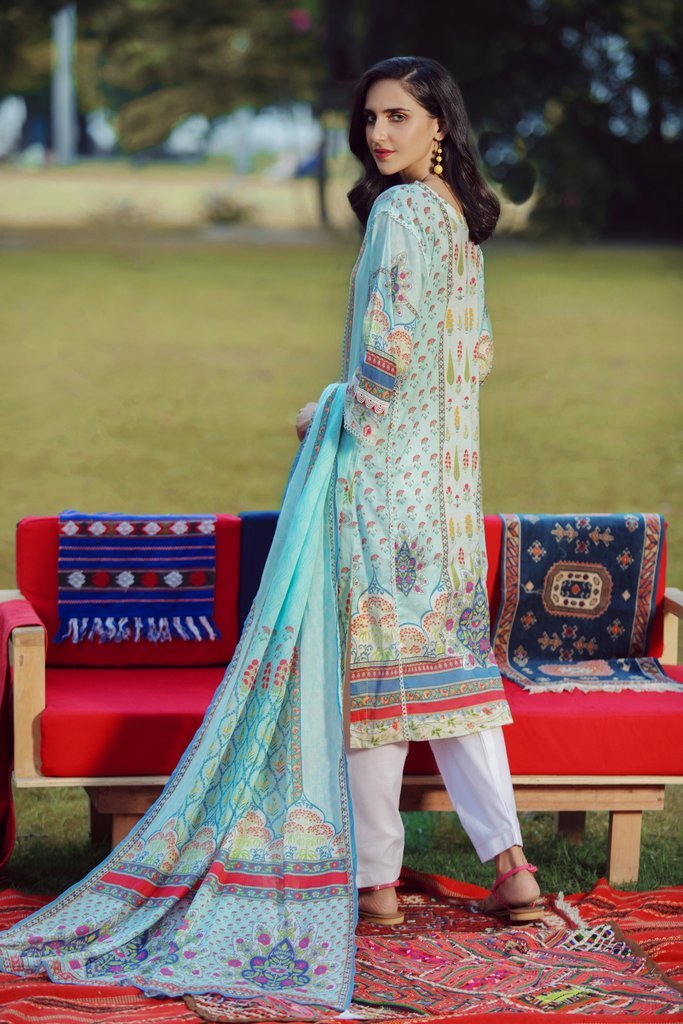 KATAAN Premium Printed Lawn 2020 Unstitched 2PC Suit KT-20-035A - FaisalFabrics.pk