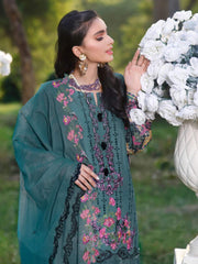 KAHF Premium Festive Lawn Unstitched 3 Piece Suit KF-07 Twillight Bloom - FaisalFabrics.pk