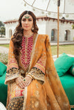 GISELE Shagun Luxury Formal Unstitched 3PC Suit D-01 Khushbakht - FaisalFabrics.pk