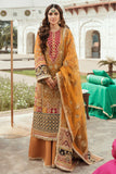 GISELE Shagun Luxury Formal Unstitched 3PC Suit D-01 Khushbakht - FaisalFabrics.pk