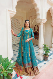 Mirha Anchal Festive Embroidered Unstitched Formal Suit - KHUWABEEDA