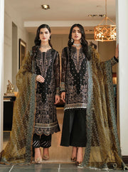 FARASHA Lueur Unstitched Embroidered Luxury Chiffon Suit 06-KIARA