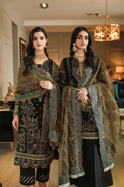 FARASHA Lueur Unstitched Embroidered Luxury Chiffon Suit 06-KIARA