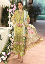 KAHF Premium Embroidered Luxury Lawn Unstitched 3Pc Suit KLC-10